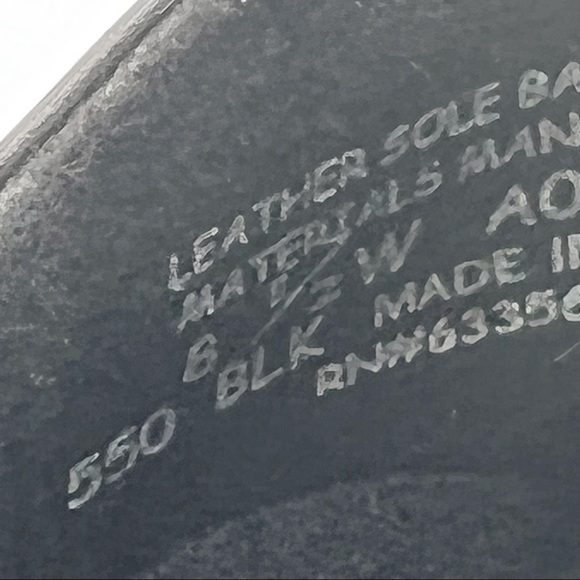 8.5W 8.5 WIDE Capezio Jr. Footlight Style # 550 Black Character Dance Shoes - Picture 14 of 14